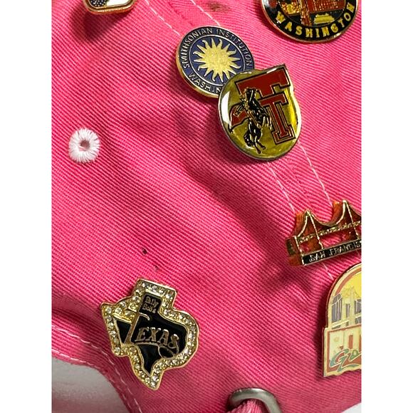 Pink Richmond VA Cap w/39 Souvenir Pins & Paul McCartney World Tour Pin - Picture 10 of 14